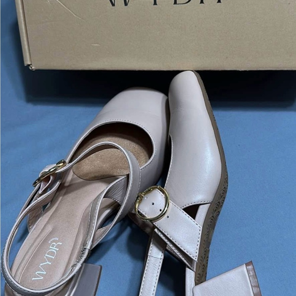 Elegant blush pink Block Heel Shoes